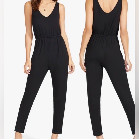 BB Dakota by Steve Madden OweYou One Sleeveless Jumpsuit. Blk Size L. - Picture 2 of 2
